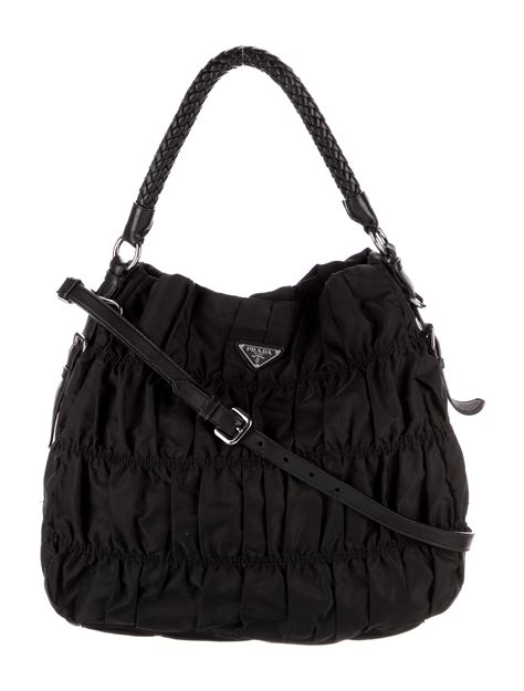 prada nylon tessuto gaufre hobo bag|prada hobos for sale.